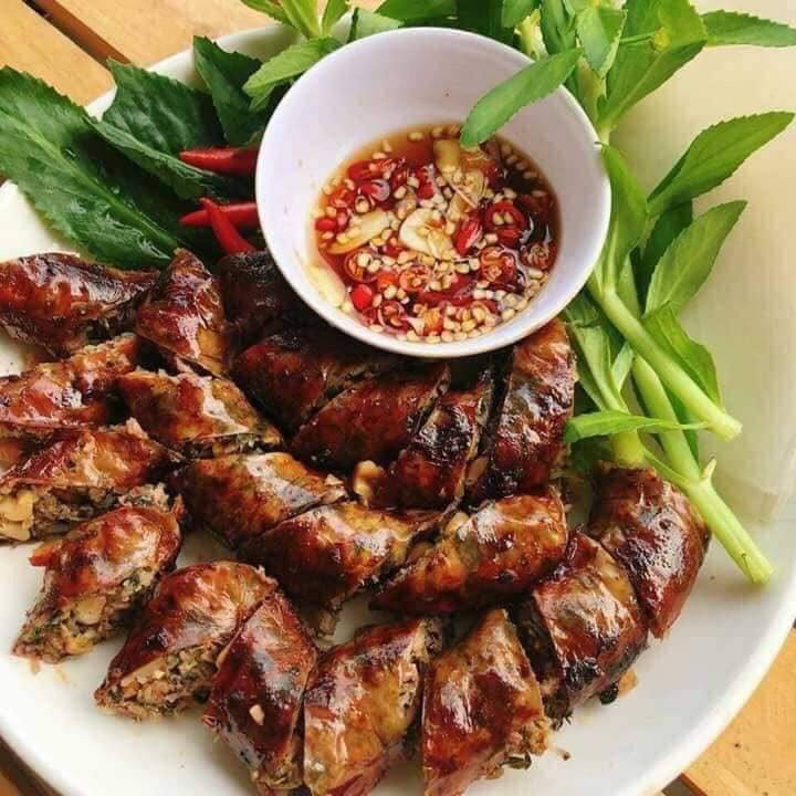 Dồi dê chiên