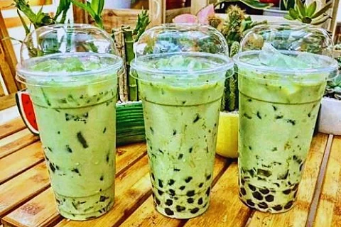 trà sữa bạc hà