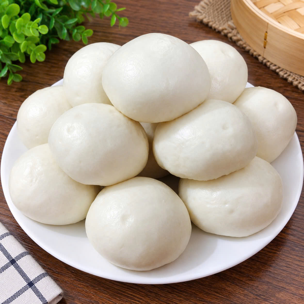 Bánh bao chay trắng 25g