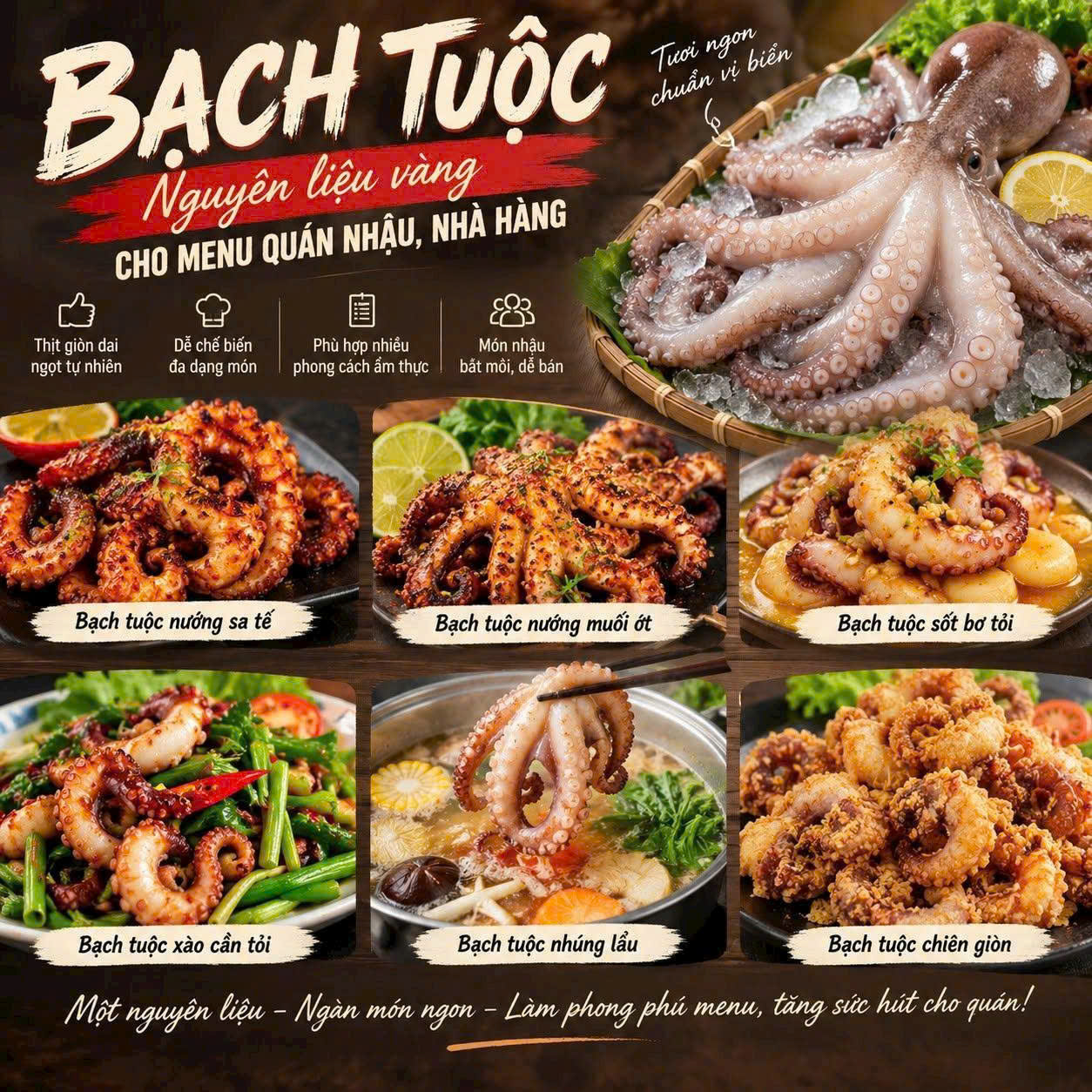 Bạch Tuộc Dogi size 10 - 20 con/1kg