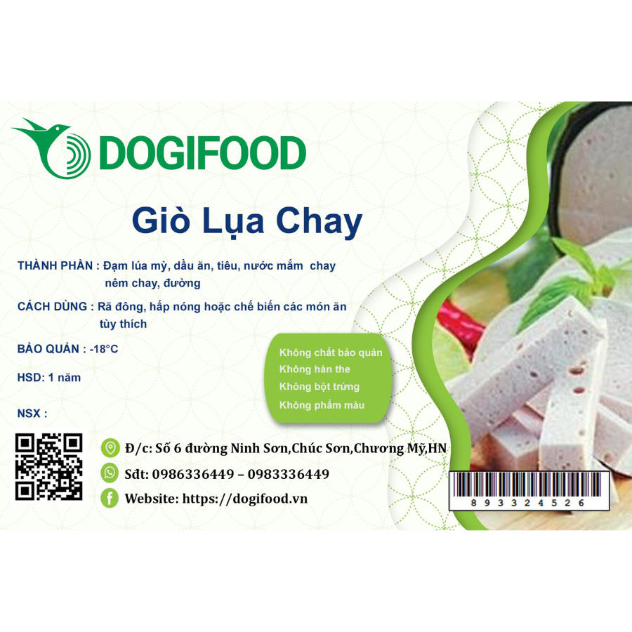 Giò lụa chay Dogi 1kg 