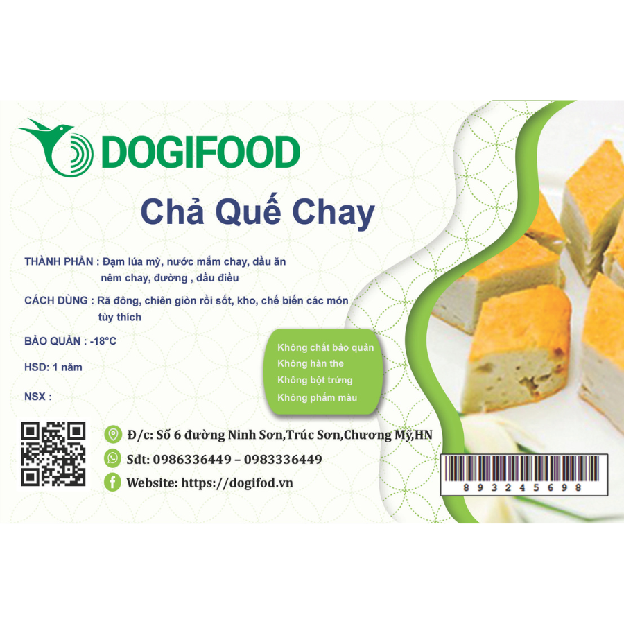 Chả quế chay Dogi 1kg 